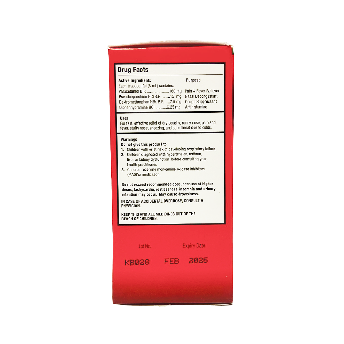 Children's Cetamol Cold Night-time Liquid