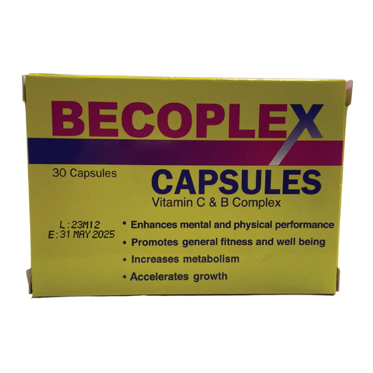 BeCoplex Capsules Vitamin C & B Complex 30caps