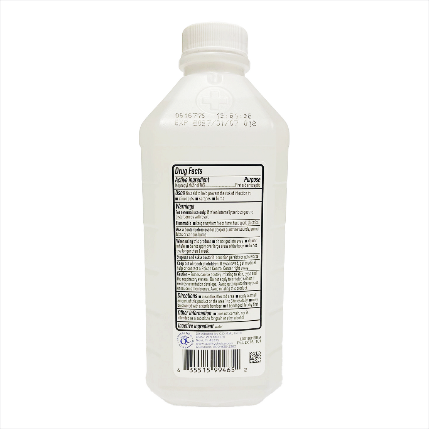 QC 70% Isopropyl Alchohol