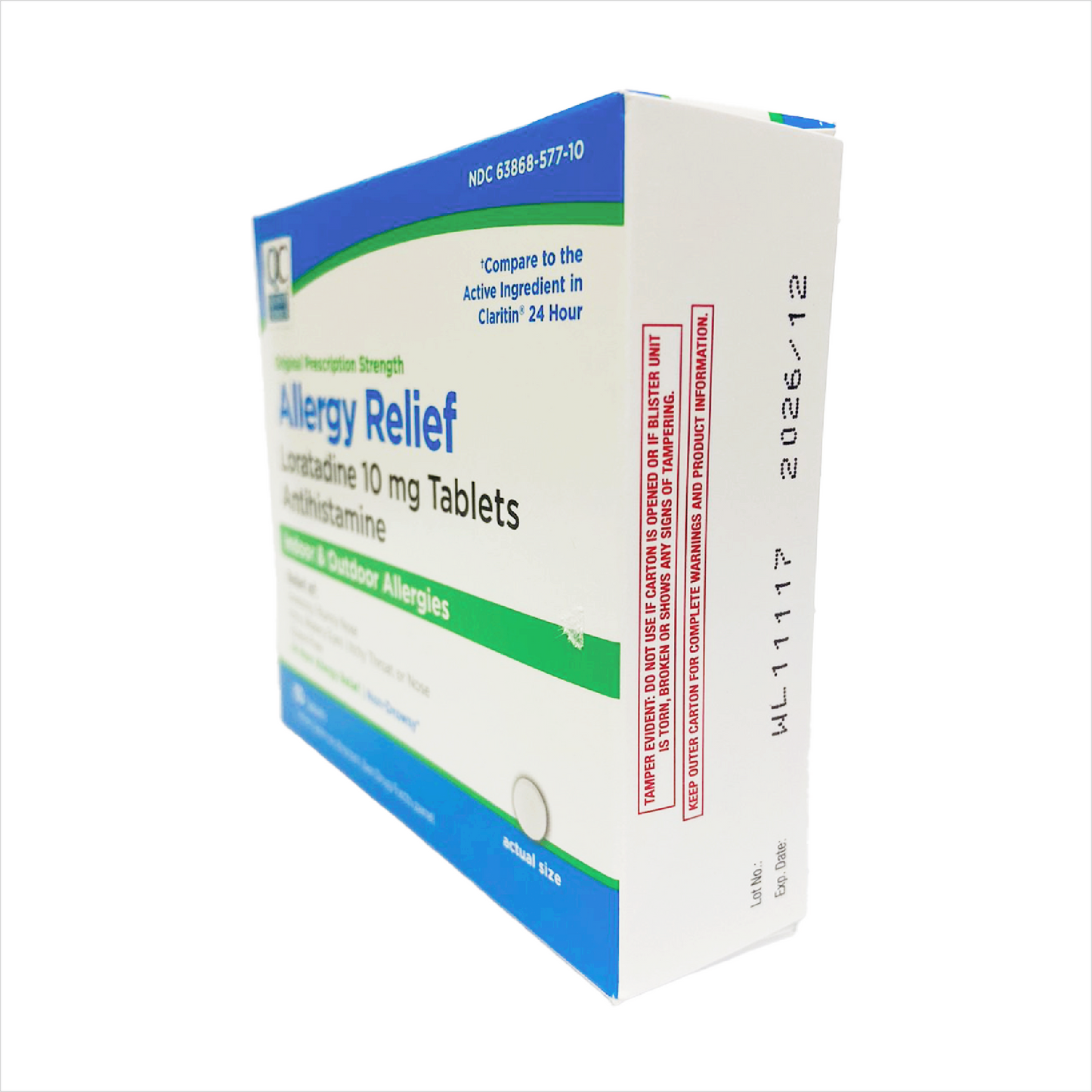 QC Loratadine 10mg Tablets Allergy Relief