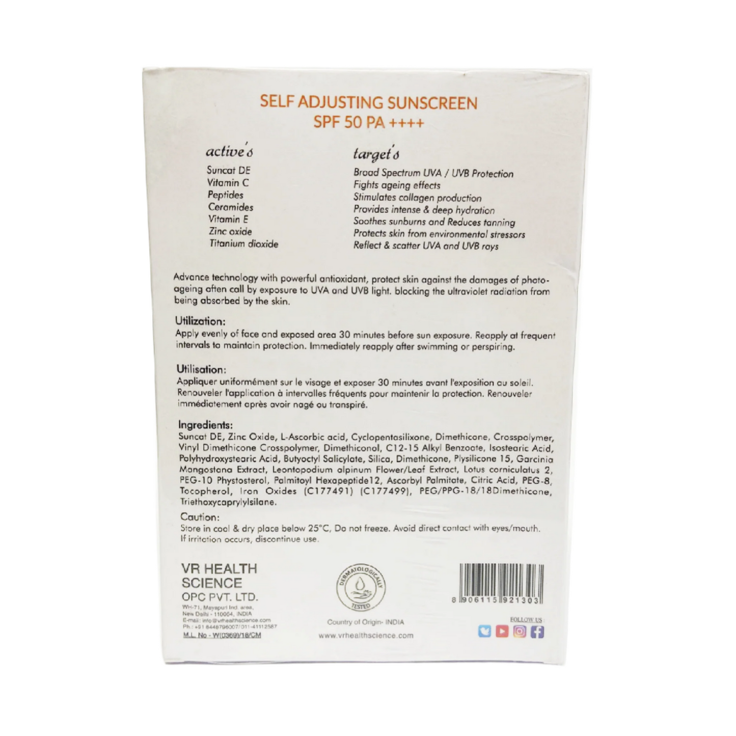 Sunonomics Self Adjusting Sunscreen SPF 50