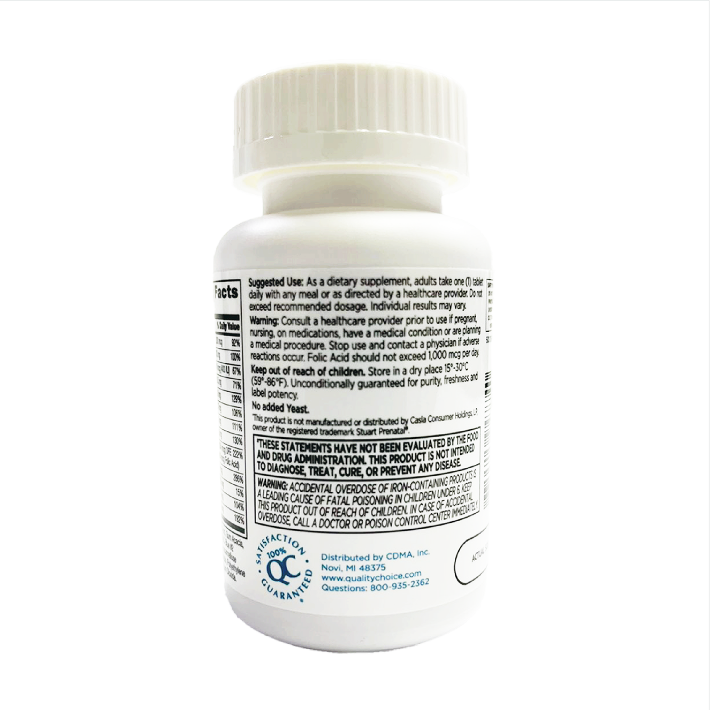 QC Prenatal Daily Vitamins Pregnancy Support