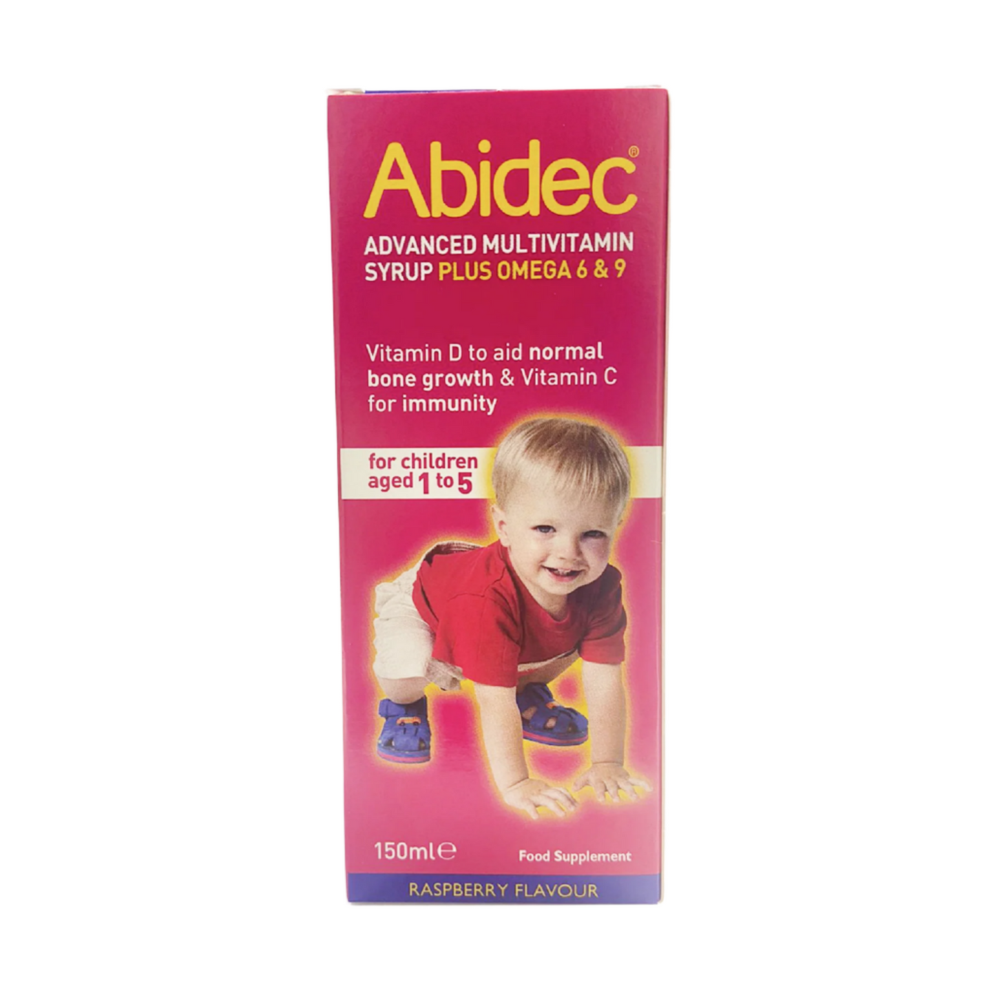 Abidec Multivitamin Syrup Rasberry 150ml