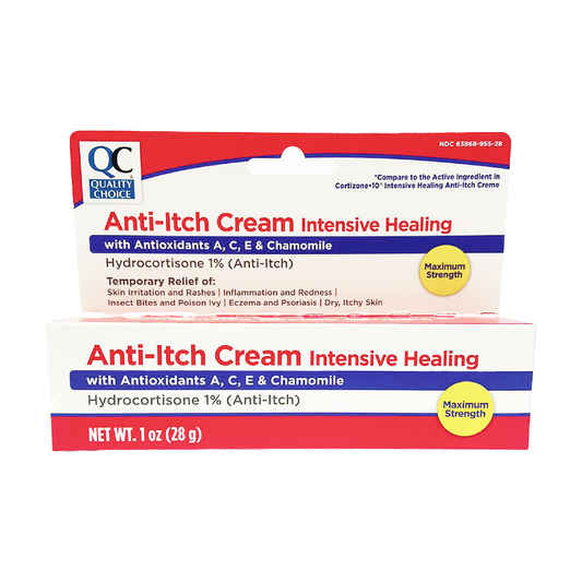 QC Hydrocortisone 1% Anti-Itch Cream Intensive Healing