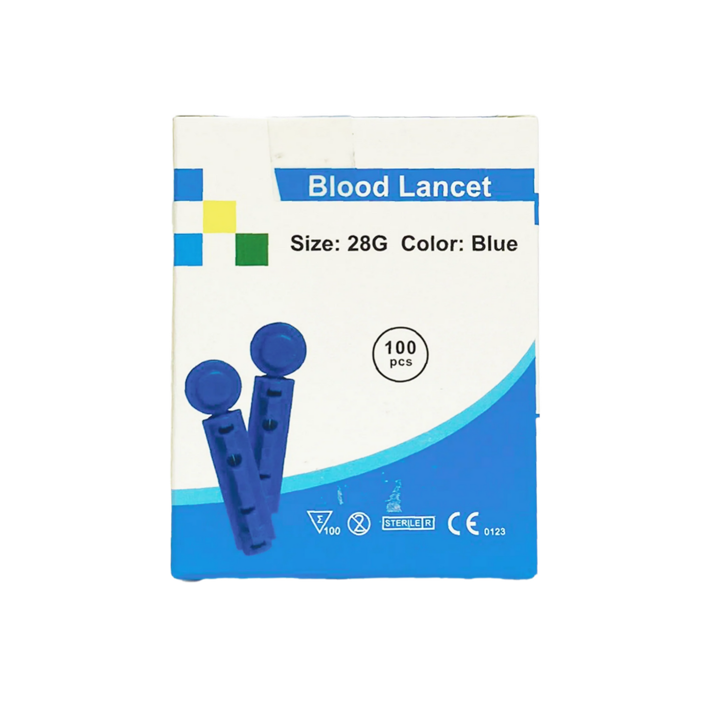 28G Blood Lancet Blue