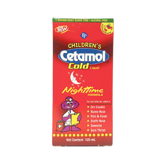 Children's Cetamol Cold Night-time Liquid