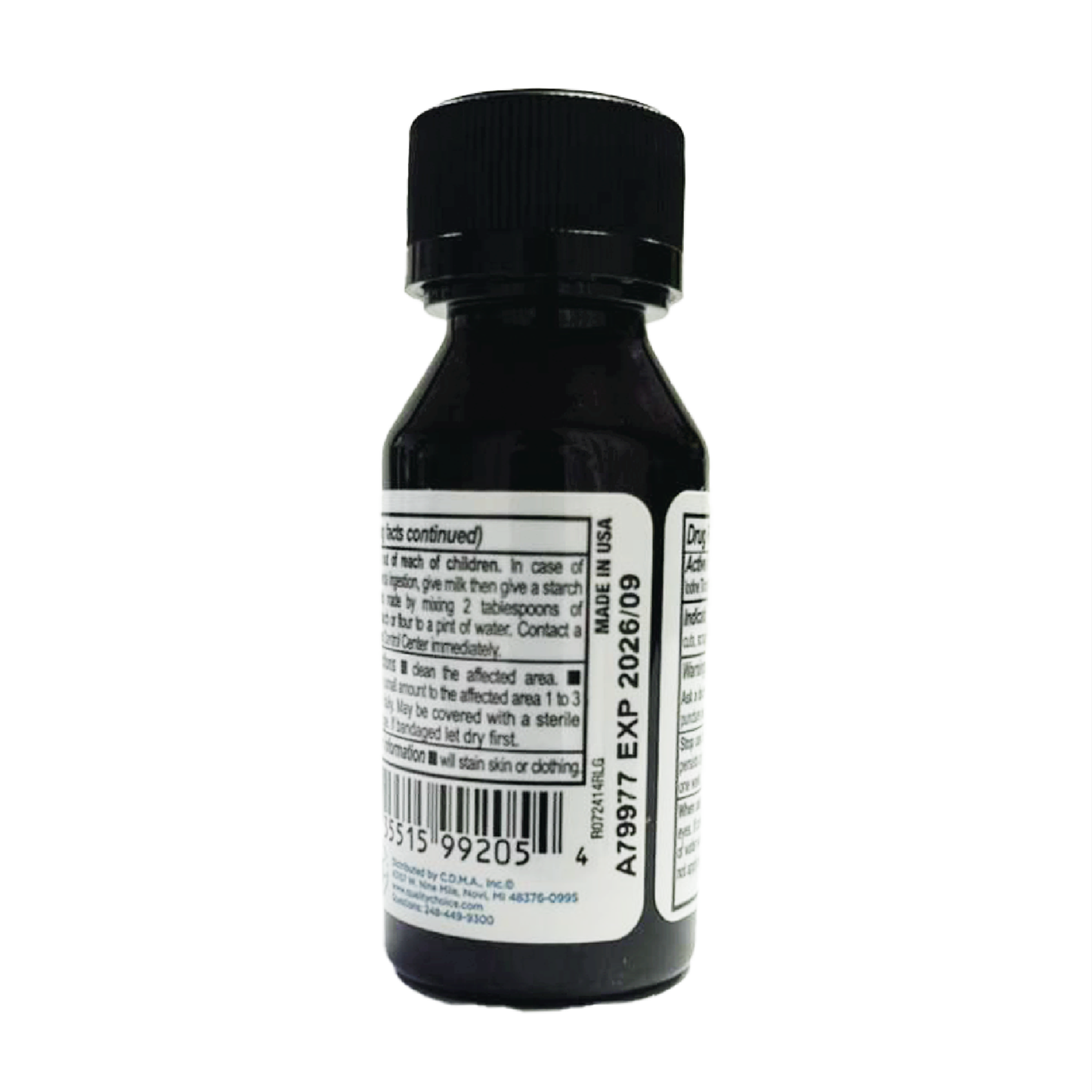 QC Iodine Tincture 2% Mild USP