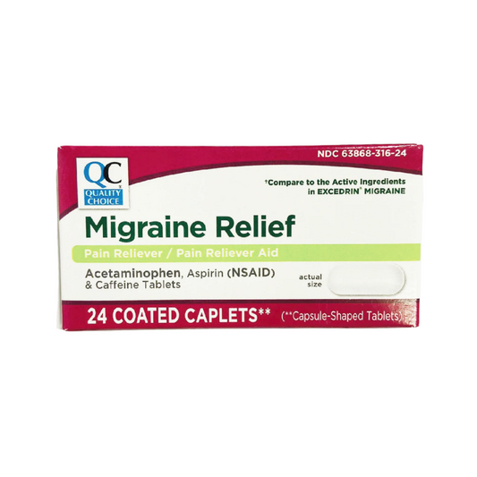 QC Headache Migraine Relief Caplets