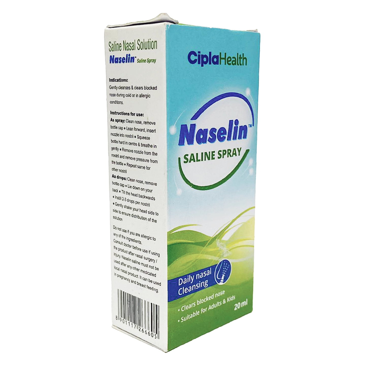 CiplaHealth Naselin Saline Spray