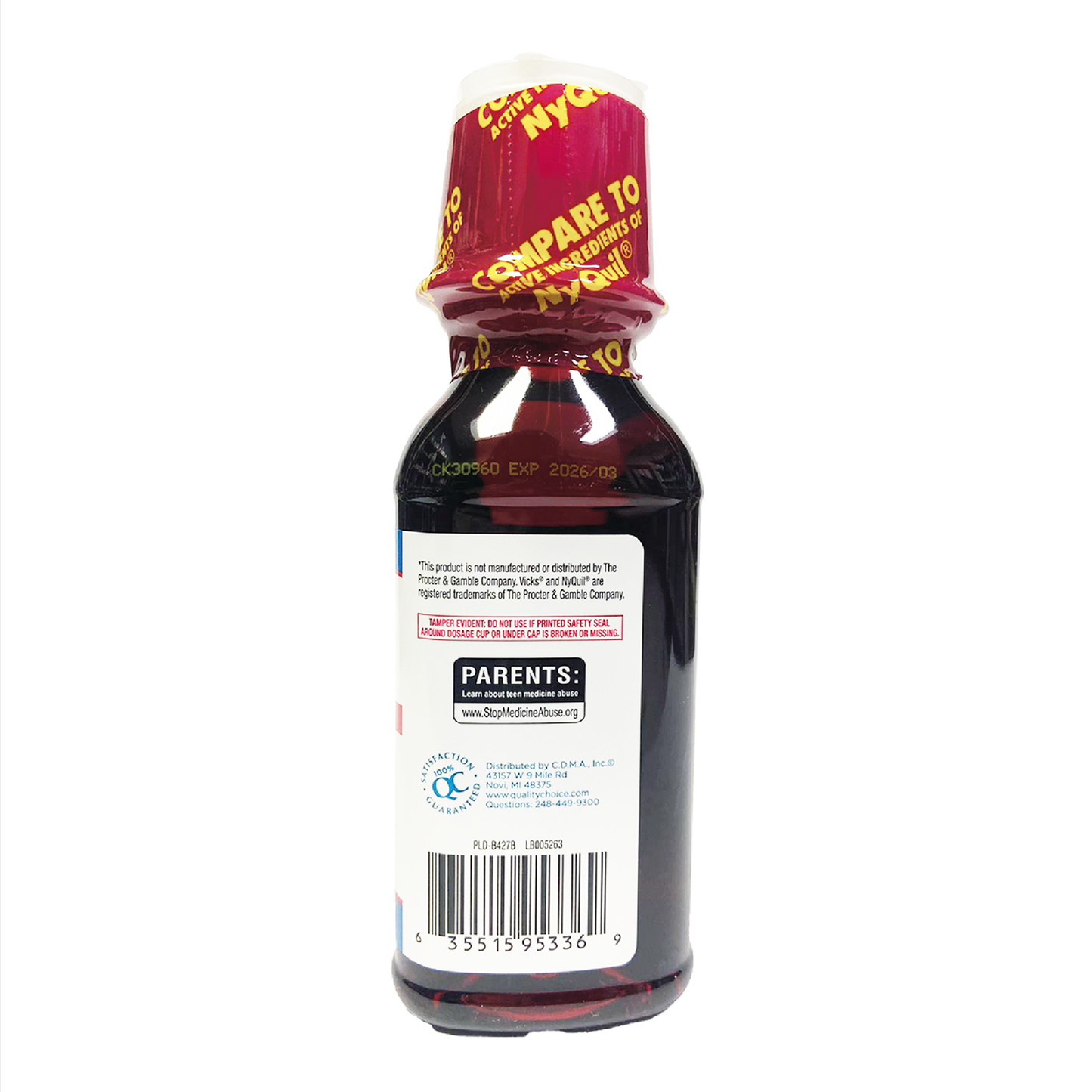 QC Nighttime Cold & Flu Cherry