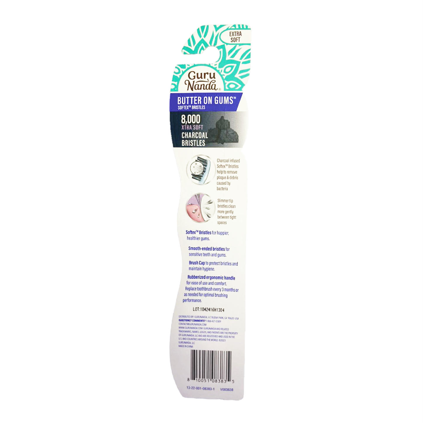 Guru Nanda Charcoal Bristles Toothbrush