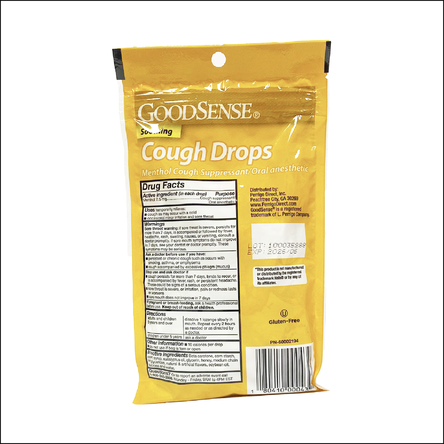 GoodSense Cough Drops Honey Lemon