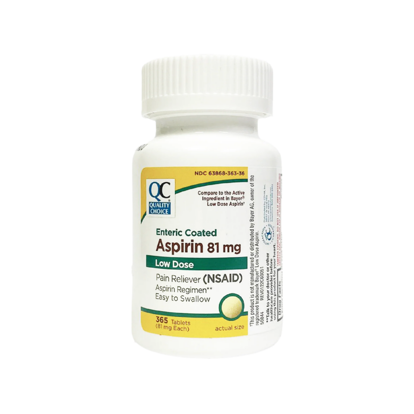 Aspirin 81mg Enteric Coated Low Dose