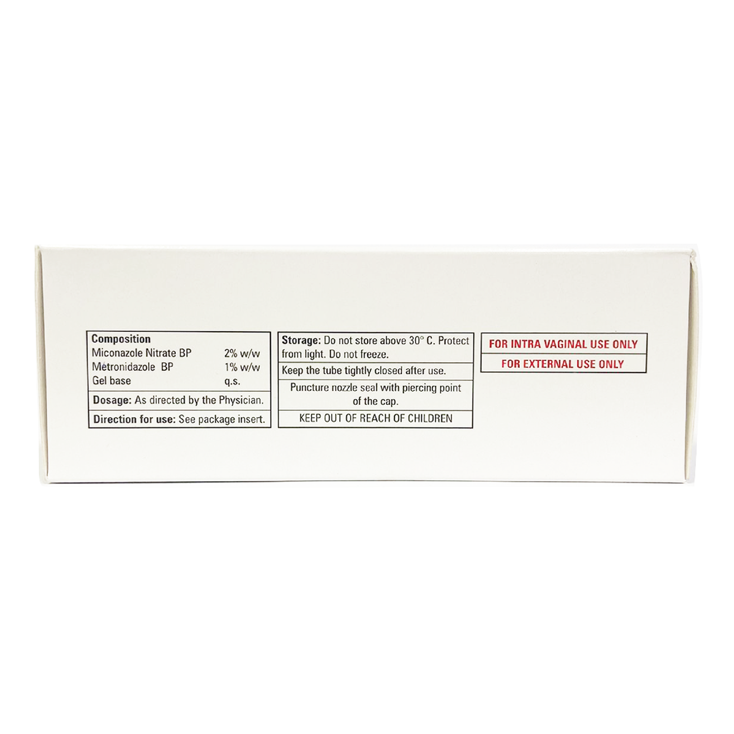 Drez- V miconazole and metronidazole gel