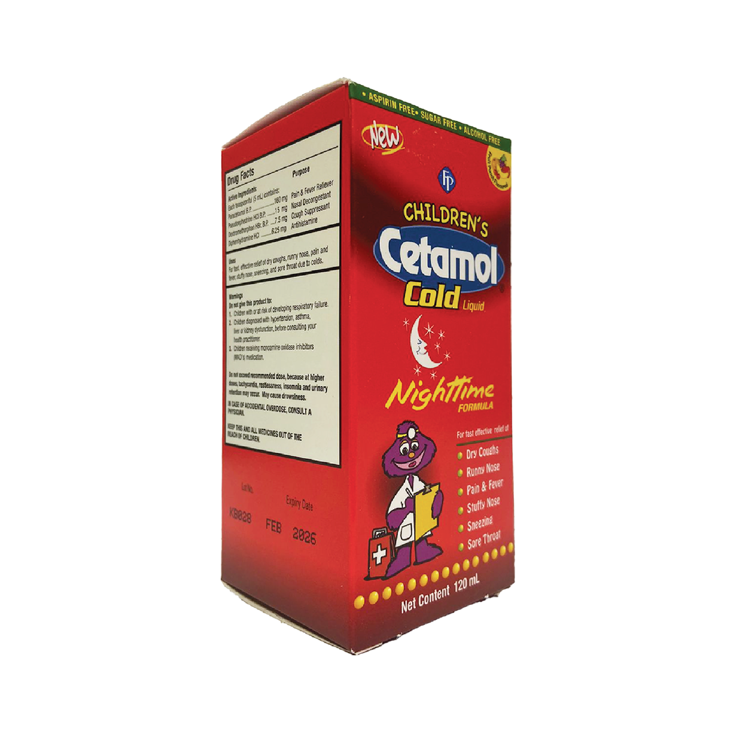 Children's Cetamol Cold Night-time Liquid
