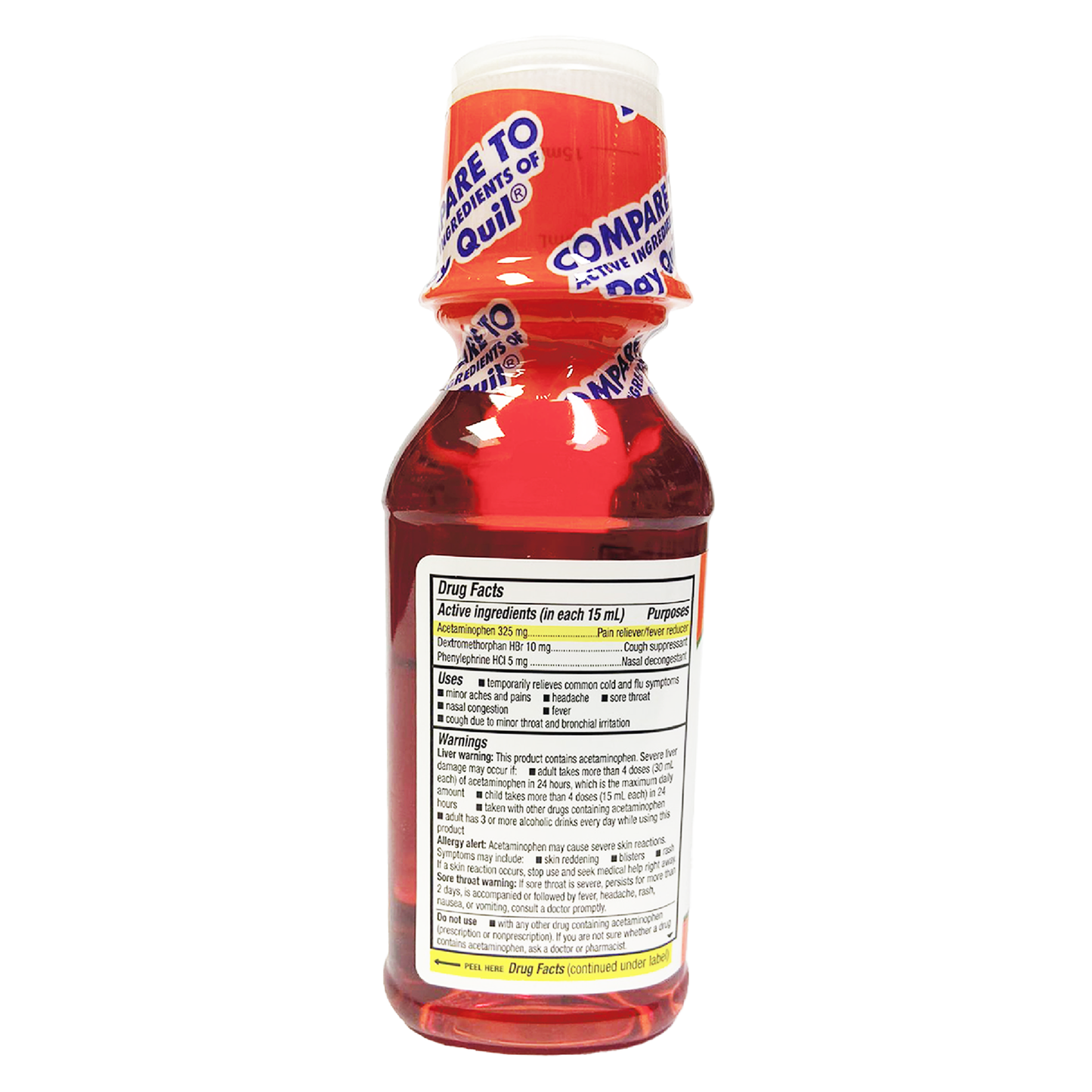 QC Non Drowsy Daytime Cold & Flu