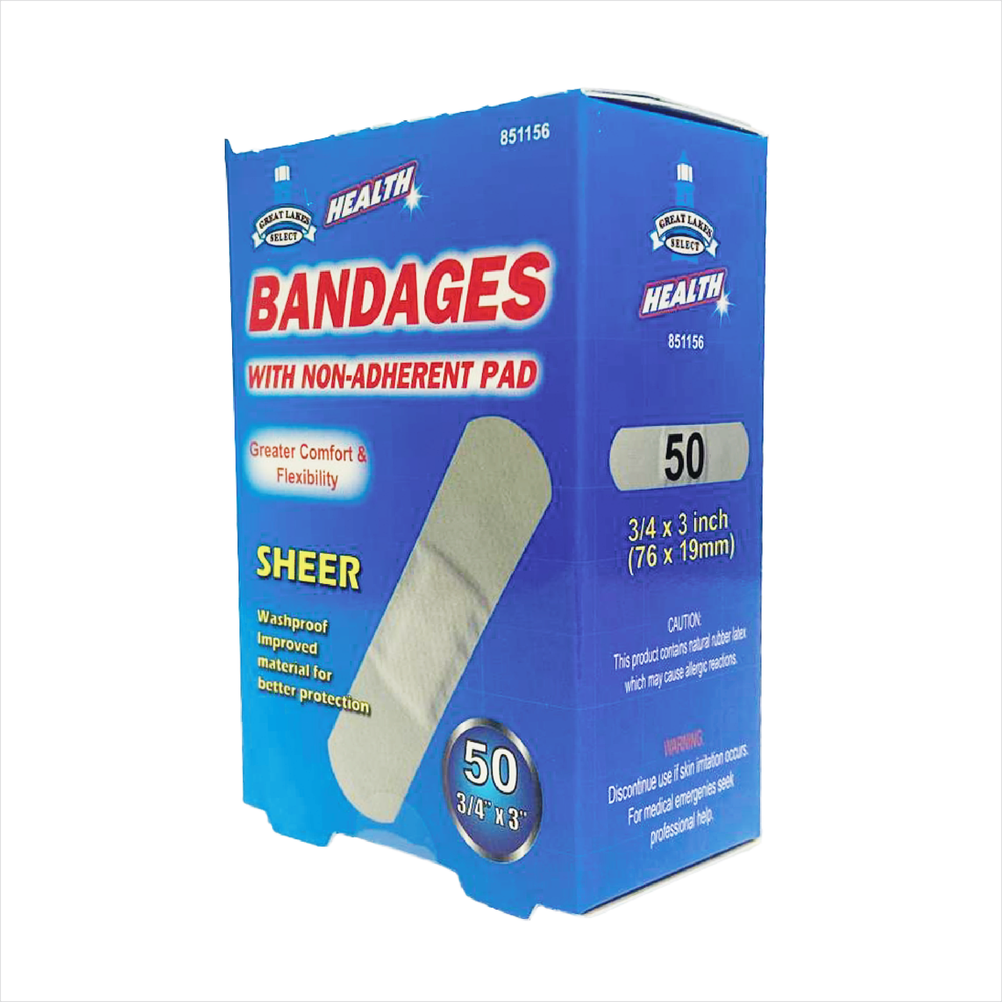 Sheer Bandages with Non Adherent Pad