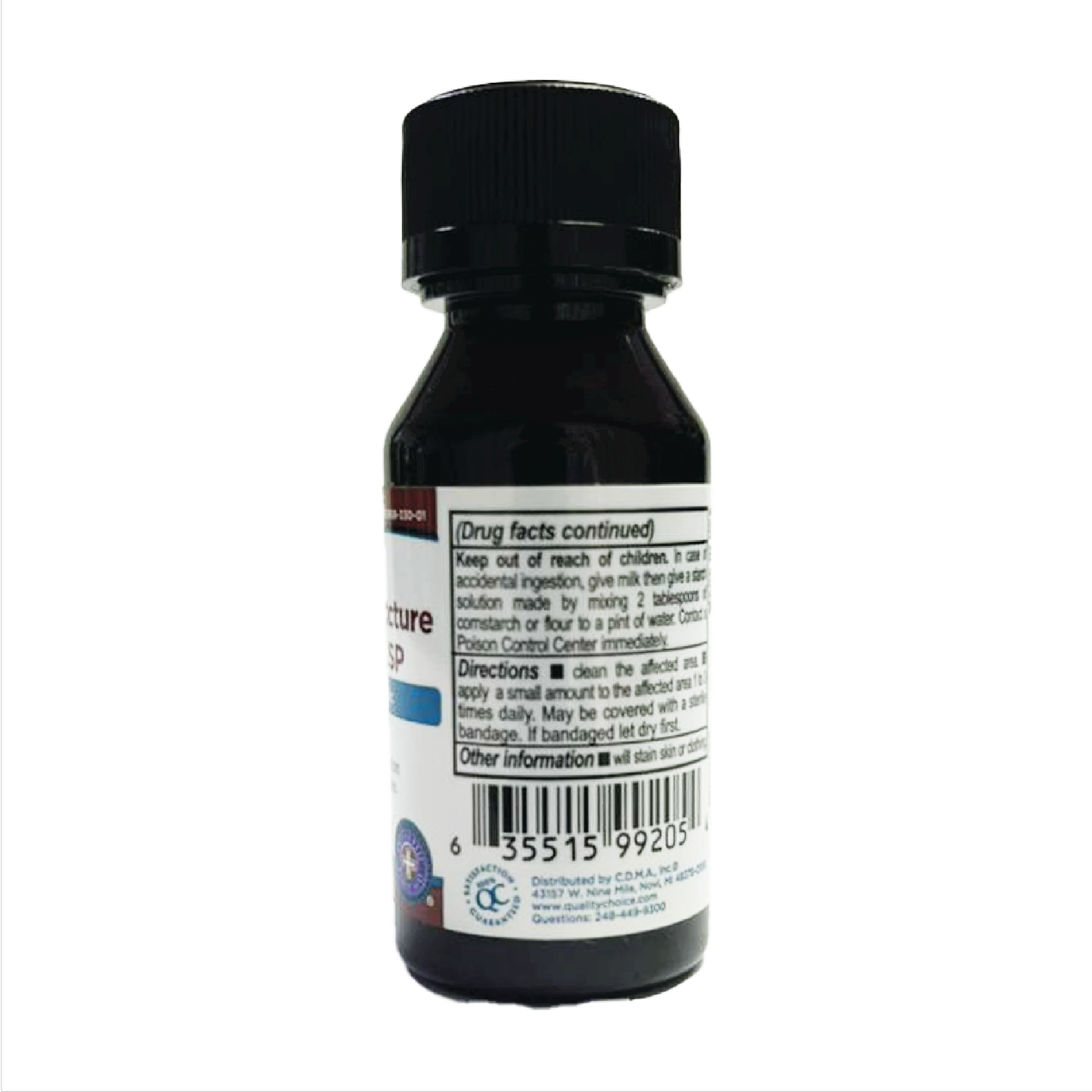 QC Iodine Tincture 2% Mild USP
