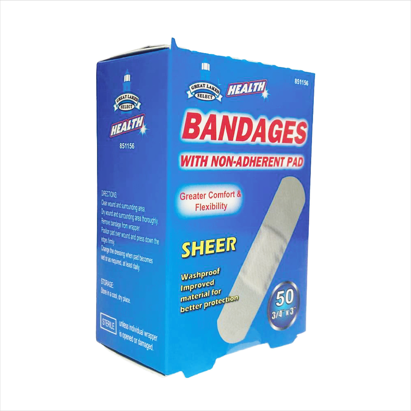 Sheer Bandages with Non Adherent Pad