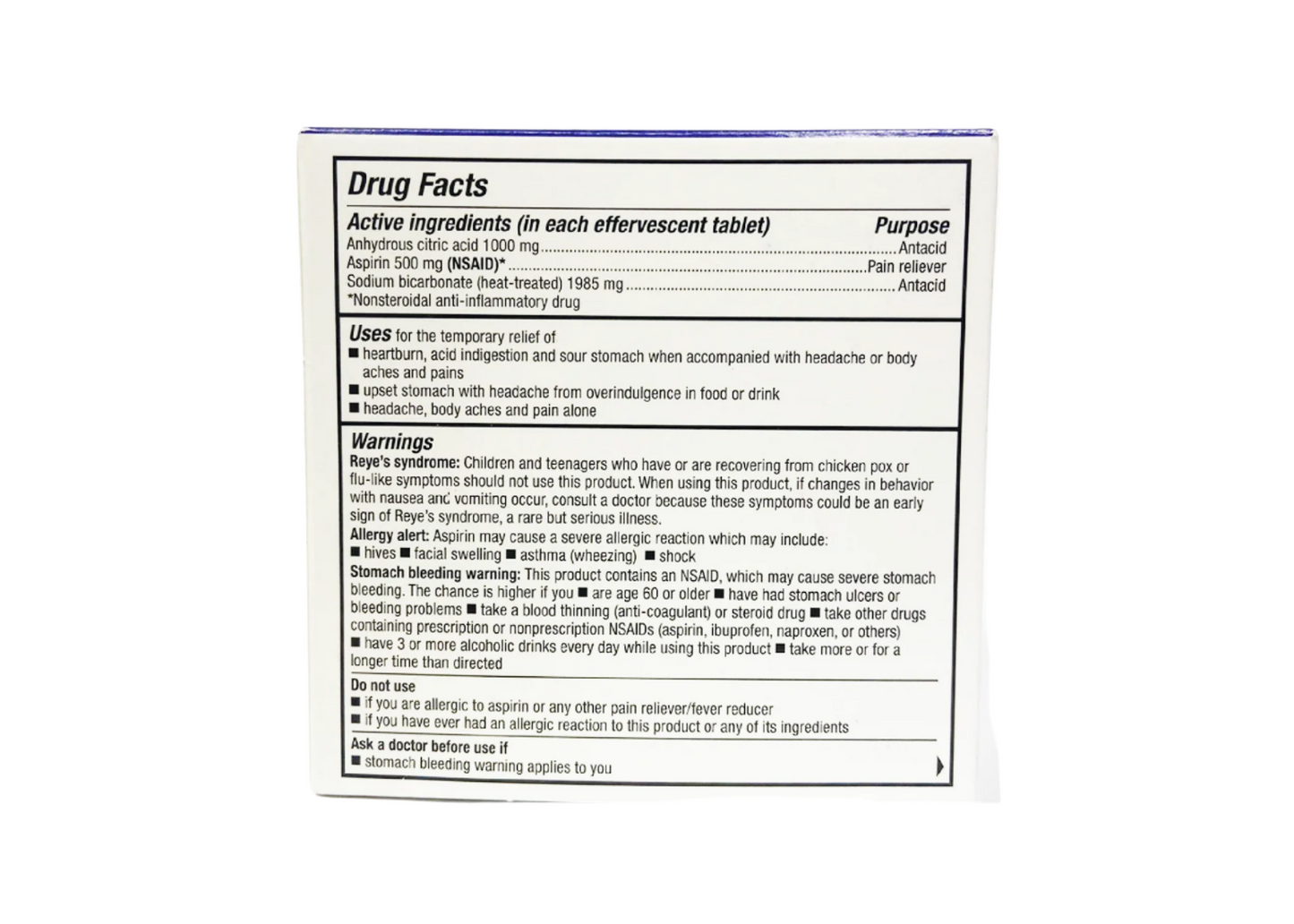 QC Antacid & Pain Relief Extra Strength