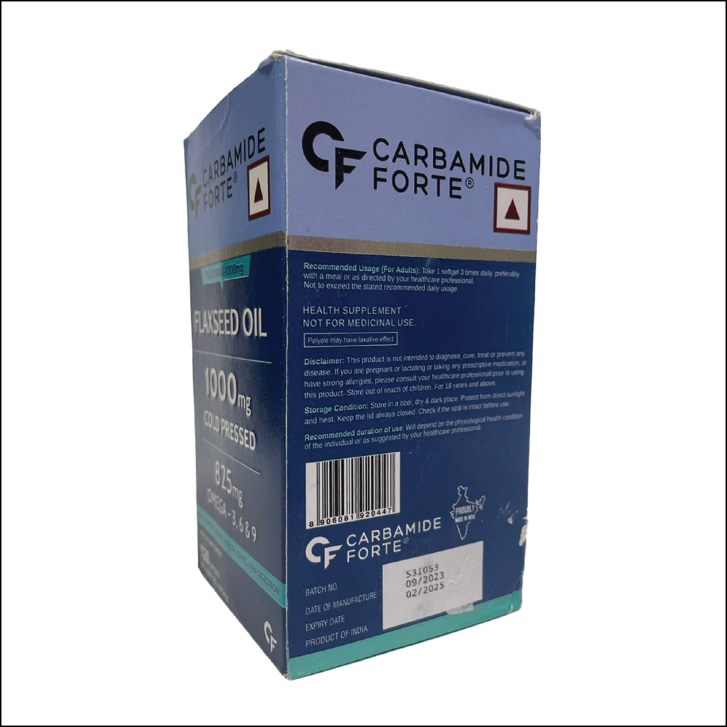 Carbamide Forte Flaximax 1000mg Flaxseed Oil
