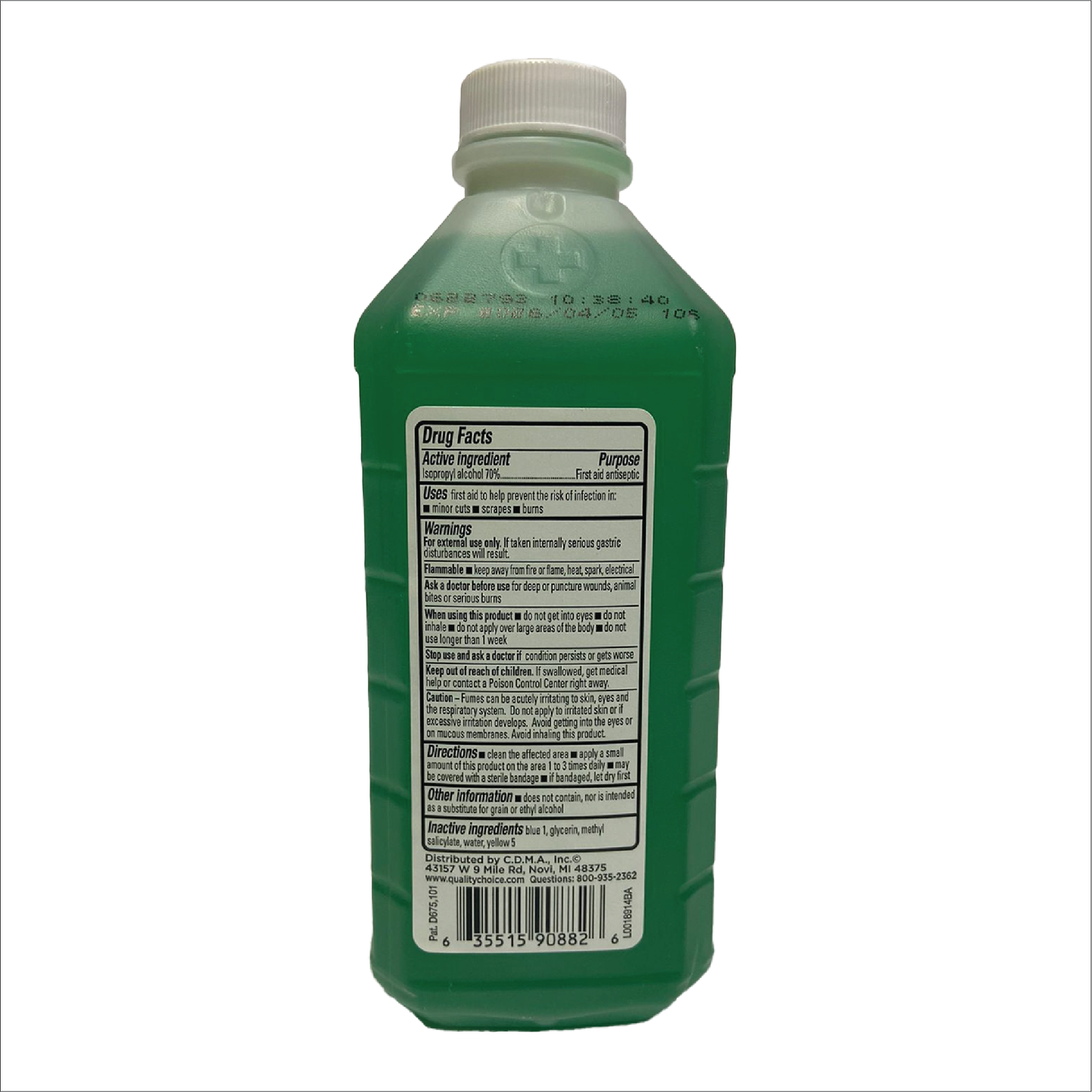 QC 70% Isopropyl Alchohol with Wintergreen & Glycerin